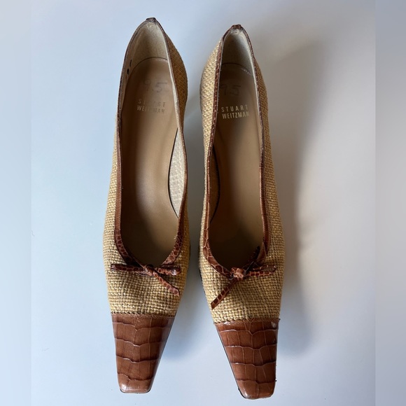 Stuart Weitzman Woven Kitten Heels - Picture 2 of 9